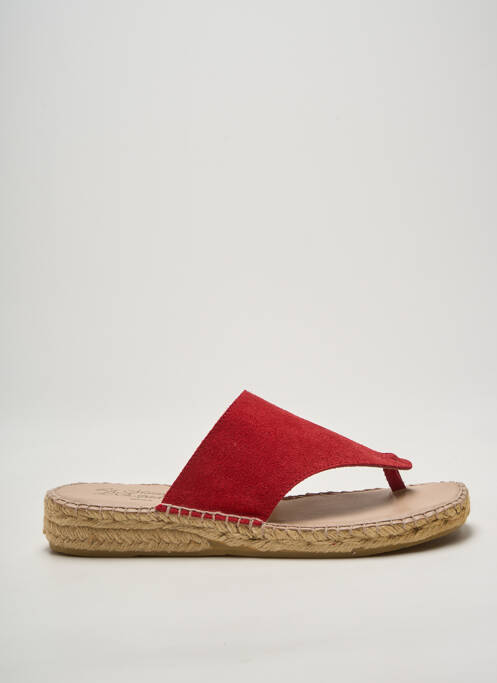 Tongs rouge LA MAISON DE L'ESPADRILLE femme