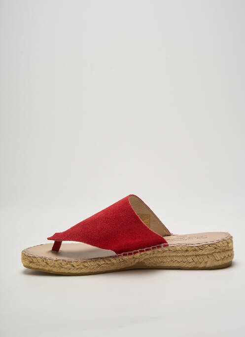 Tongs rouge LA MAISON DE L'ESPADRILLE femme