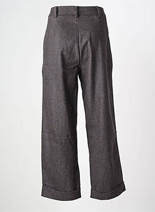 Pantalon droit taille à pinces taille normale gris BIZANCE femme