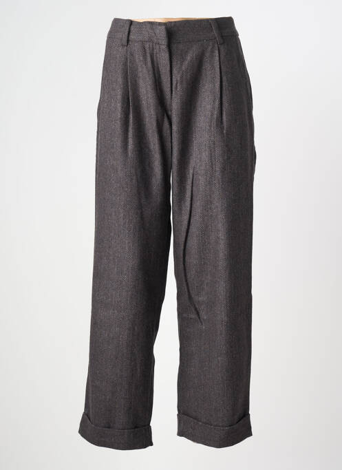 Pantalon droit taille à pinces taille normale gris BIZANCE femme