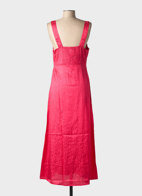 Robe longue imprimé fleurs sans manche rose BIZANCE femme