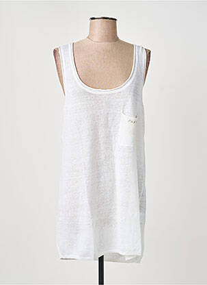 Top stretch sans manche beige SCHOOL RAG femme