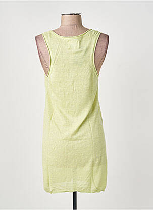 Top stretch sans manche vert SCHOOL RAG femme