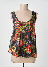 Top coupe cintrée sans manche noir MOLLY BRACKEN femme
