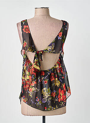 Top coupe cintrée sans manche noir MOLLY BRACKEN femme