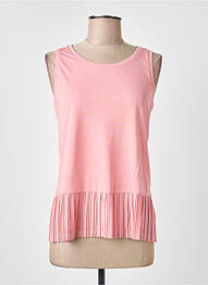 Top tissage jersey sans manche rose STREET ONE femme