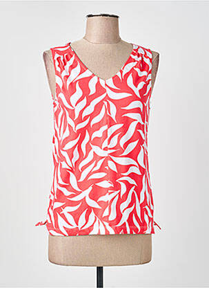 Top tissage jersey sans manche rose STREET ONE femme