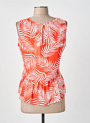 Top coupe cintrée sans manche orange MOLLY BRACKEN femme