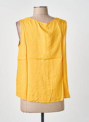 Top coupe cintrée sans manche jaune MOLLY BRACKEN femme