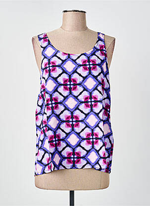 Top coupe cintrée sans manche violet STREET ONE femme