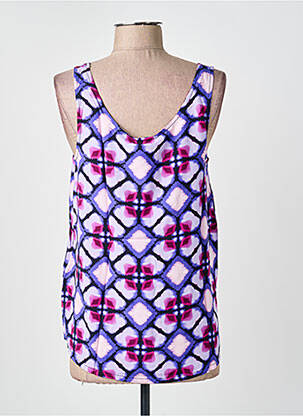 Top coupe cintrée sans manche violet STREET ONE femme