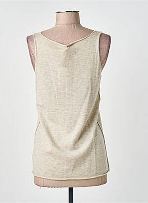 Top stretch sans manche beige LOVELY SUD femme