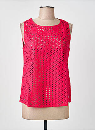 Top coupe cintrée sans manche rose STREET ONE femme