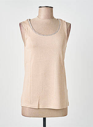 Top stretch sans manche beige STREET ONE femme