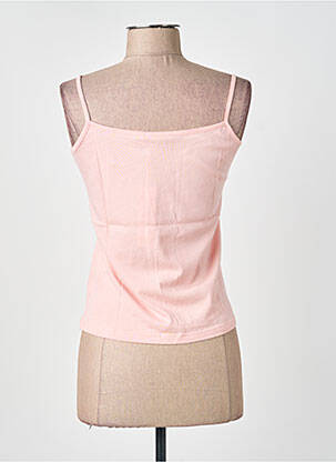 T-shirt stretch fines bretelles rose COQUELICOT femme