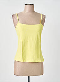 T-shirt stretch fines bretelles jaune LEE COOPER femme