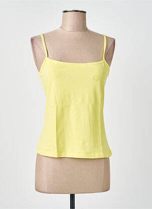 T-shirt stretch fines bretelles jaune LEE COOPER femme