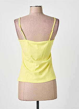T-shirt stretch fines bretelles jaune LEE COOPER femme