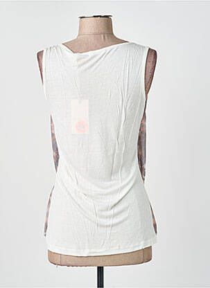 Top stretch sans manche blanc SCHOOL RAG femme