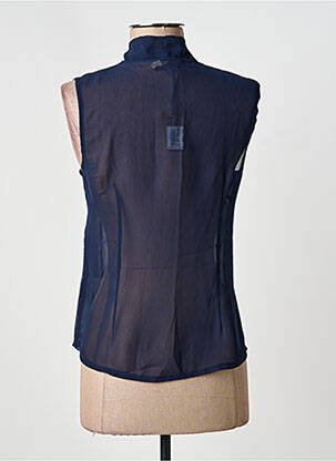 Chemisier coupe cintrée sans manche bleu MOLLY BRACKEN femme