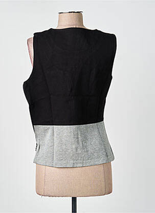 Top stretch sans manche noir ANGY SIX femme