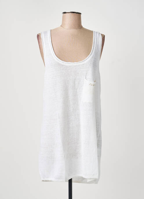 Top stretch sans manche beige SCHOOL RAG femme