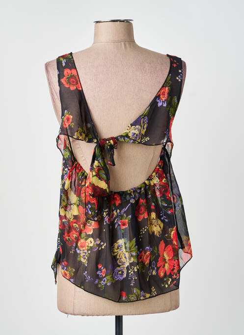 Top coupe cintrée sans manche noir MOLLY BRACKEN femme