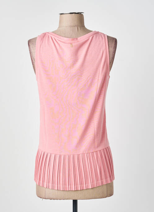 Top tissage jersey sans manche rose STREET ONE femme