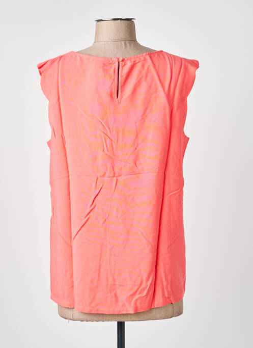 Top col v sans manche rose STREET ONE femme