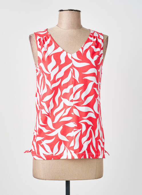Top tissage jersey sans manche rose STREET ONE femme