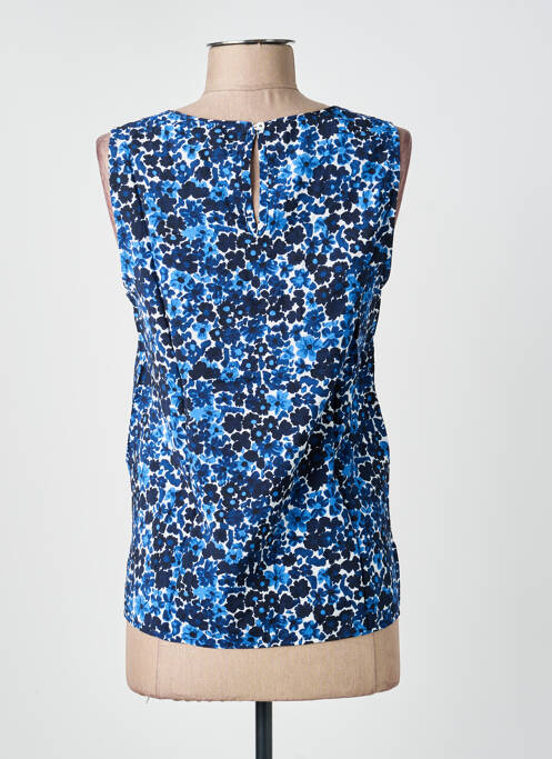 Top coupe cintrée sans manche bleu MOLLY BRACKEN femme