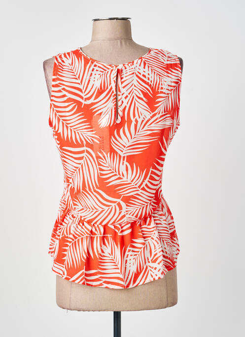 Top coupe cintrée sans manche orange MOLLY BRACKEN femme