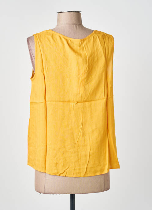 Top coupe cintrée sans manche jaune MOLLY BRACKEN femme