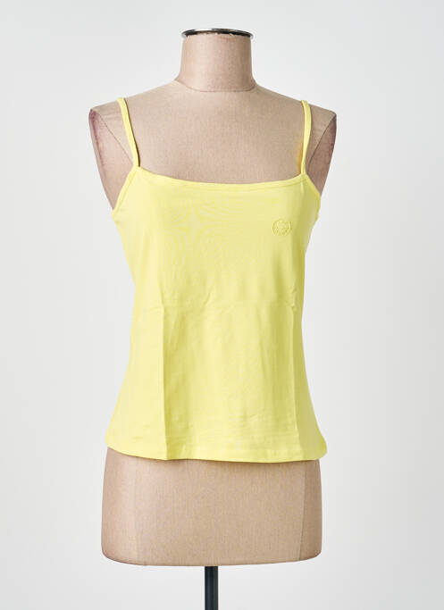 T-shirt stretch fines bretelles jaune LEE COOPER femme