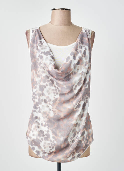Top stretch sans manche blanc SCHOOL RAG femme