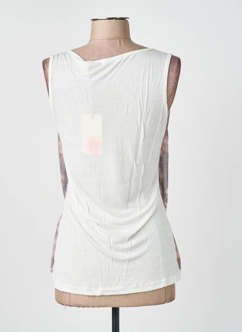 Top stretch sans manche blanc SCHOOL RAG femme