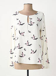 Blouse imprimé fantaisie manches longues blanc STREET ONE femme