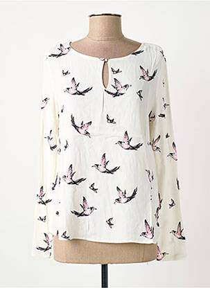 Blouse imprimé fantaisie manches longues blanc STREET ONE femme