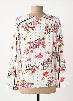Blouse imprimé fleurs manches longues blanc STREET ONE femme