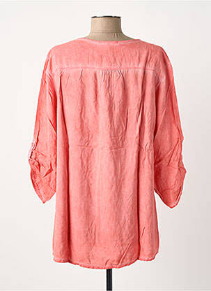 Tunique manches longues col v rose CECIL femme