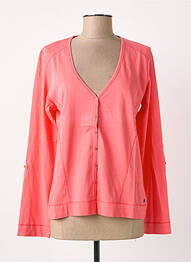 Gilet manches longues stretch rose CECIL femme
