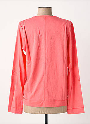 Gilet manches longues stretch rose CECIL femme