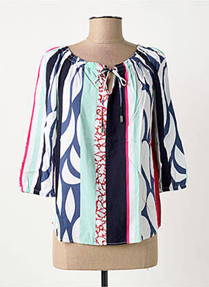 Blouse imprimé fantaisie manches 3/4 bleu STREET ONE femme