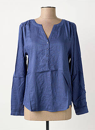 Tunique manches longues fermeture boutonnée sur le devant bleu STREET ONE femme