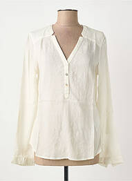 Tunique manches longues fermeture boutonnée sur le devant beige STREET ONE femme