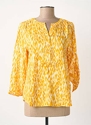 Chemisier imprimé fantaisie manches 3/4 jaune STREET ONE femme