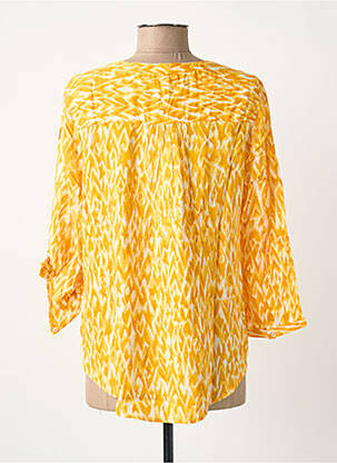Chemisier imprimé fantaisie manches 3/4 jaune STREET ONE femme