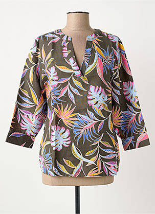 Blouse manches 3/4 manches 3/4 gris STREET ONE femme