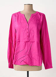 Blouse poignets boutonnés avec fente manches longues rose STREET ONE femme