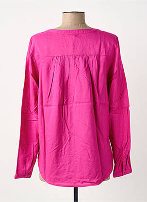 Blouse poignets boutonnés avec fente manches longues rose STREET ONE femme